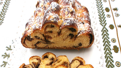 Vánočka s Nutellou