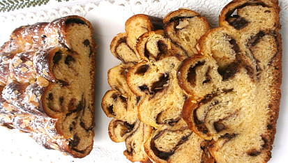 Vánočka s Nutellou