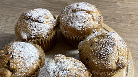 Čokoládovo-banánové muffiny