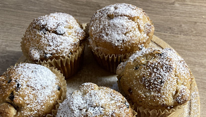 Čokoládovo-banánové muffiny