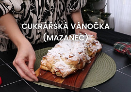 Cukrářská vánočka (mazanec)