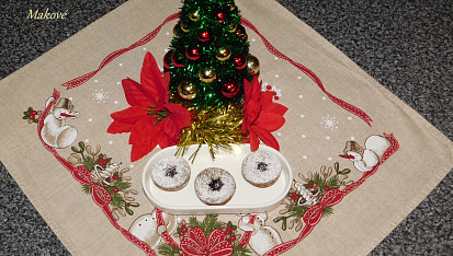 Makové koláčky s povidly - cukroví