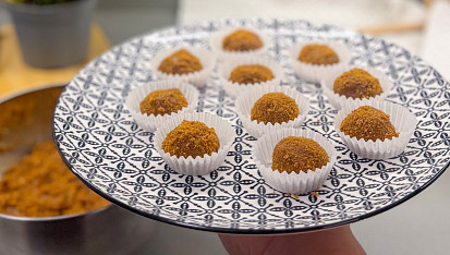 Nepečené Lotus kuličky