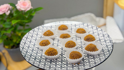 Nepečené Lotus kuličky