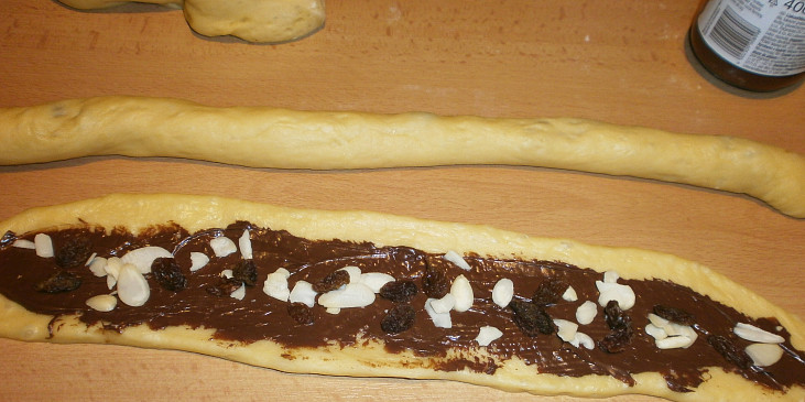 Vánočka s Nutellou