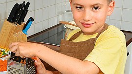 Hrachová polévka s krutony