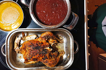 Luxusní recept, já přidal ještě karamelizované zelí.