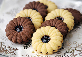 Linecké cukroví s mandlemi