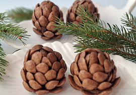 Piškotové nepečené šišky