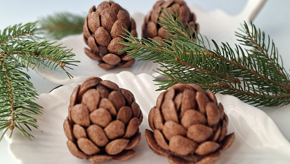 Piškotové nepečené šišky