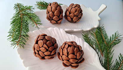 Piškotové nepečené šišky