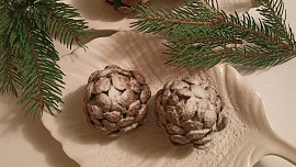 Piškotové nepečené šišky