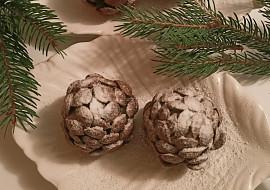 Piškotové nepečené šišky