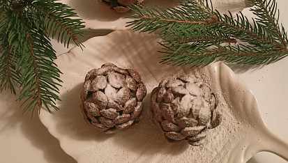 Piškotové nepečené šišky