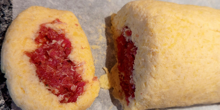 Bramborová roláda plněná mletým masem