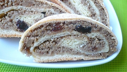 Makový (ořechový) závin od Lidušky, S ořechovou náplní, náplně dvojnásobné množství.