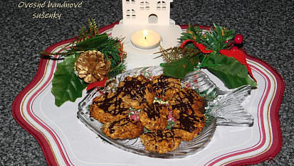 Ovesné banánové sušenky