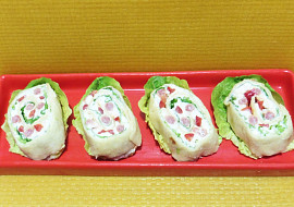 Rolády z plněné tortilly