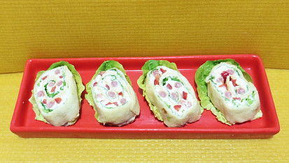 Rolády z plněné tortilly