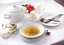 Rybí polévka s knedlíčky