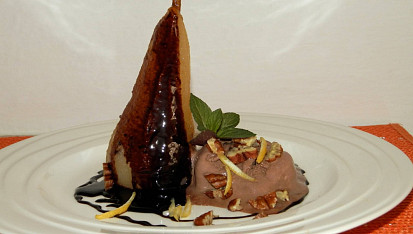 Hruška se zmrzlinou