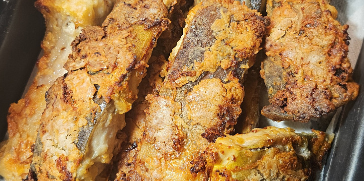 Vánoční kapr na česneku