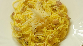 Autentické špagety carbonara podle Emanuela