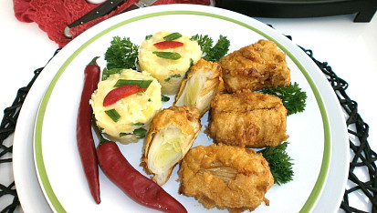 Smažený pórek v těstíčku