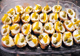 Česnekové jednohubky