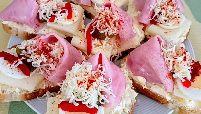 Chlebíčková domácí veka