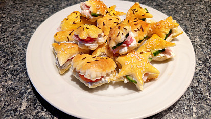 Jednohubky z listového těsta