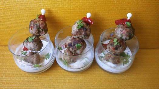 Masové kuličky jako chuťovky