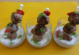 Masové kuličky jako chuťovky