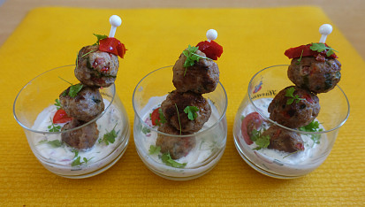 Masové kuličky jako chuťovky