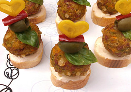 Masové kuličky v parmezánu s rajčátkem