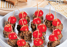 Pečené masovo-sýrové kuličky