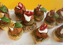 Smažené kuličky z mletého masa