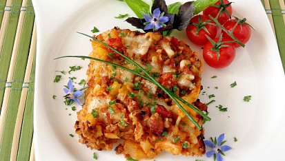 Zapečené bulharské brambory