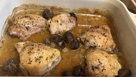 Kuřecí maso s houbami