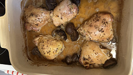 Kuřecí maso s houbami