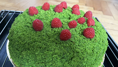 Mechový (špenátový) dort, Mechový dort