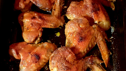 Pikantní pečená kuřecí křídla