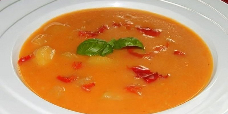 Pikantní polévka z paprik