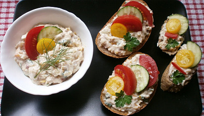 Rybí pomazánka z vařené ryby