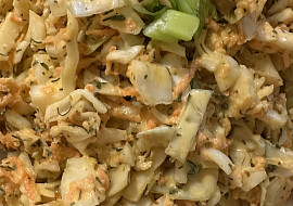 Zelný salát s koprem a medvědím česnekem (Zelný salát ♥️)