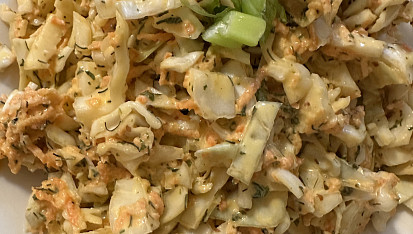 Zelný salát s koprem a medvědím česnekem, Zelný salát ♥️