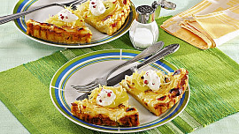 Bramborovo-cibulový koláč