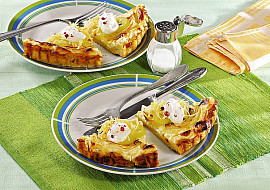 Bramborovo-cibulový koláč