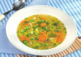 Krůtí vývar s kari strouháním