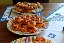 Šneky slaninové a se špenátem